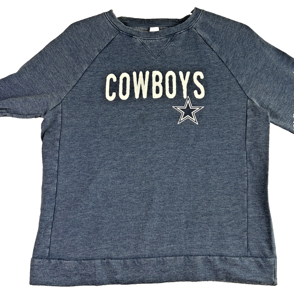 Dallas Cowboys Sweatshirt Women's Small Blue NFL Team Apparel Comfort Football